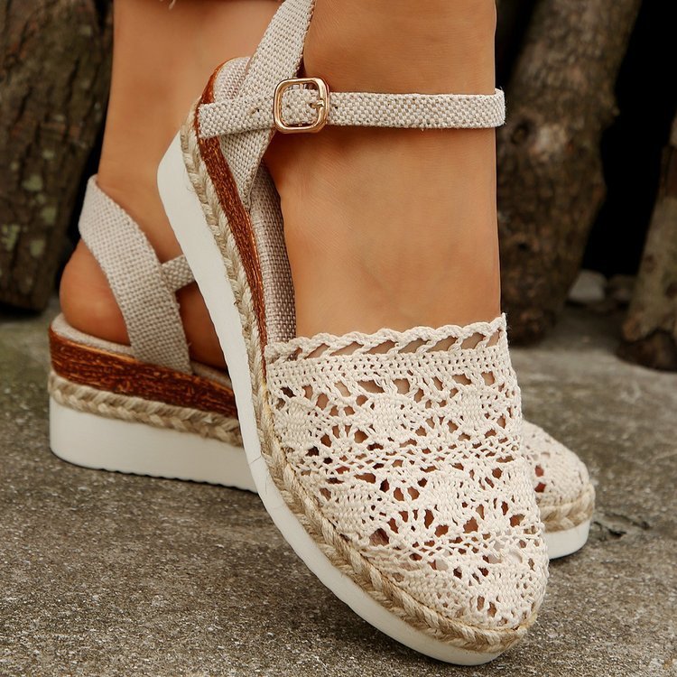 Aurelia | Crochet Espadrille Summer Sandals