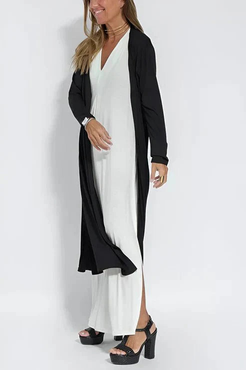 Aria | ELEGANT BELLY COVERING LONG DRESS + FREE MATCHING CARDIGAN
