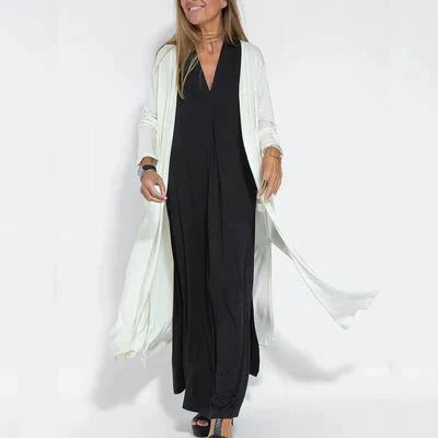 Aria | ELEGANT BELLY COVERING LONG DRESS + FREE MATCHING CARDIGAN