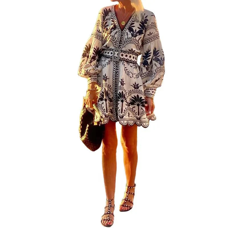 Aria | Sunset Embroidered Dress