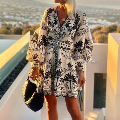 Aria | Sunset Embroidered Dress