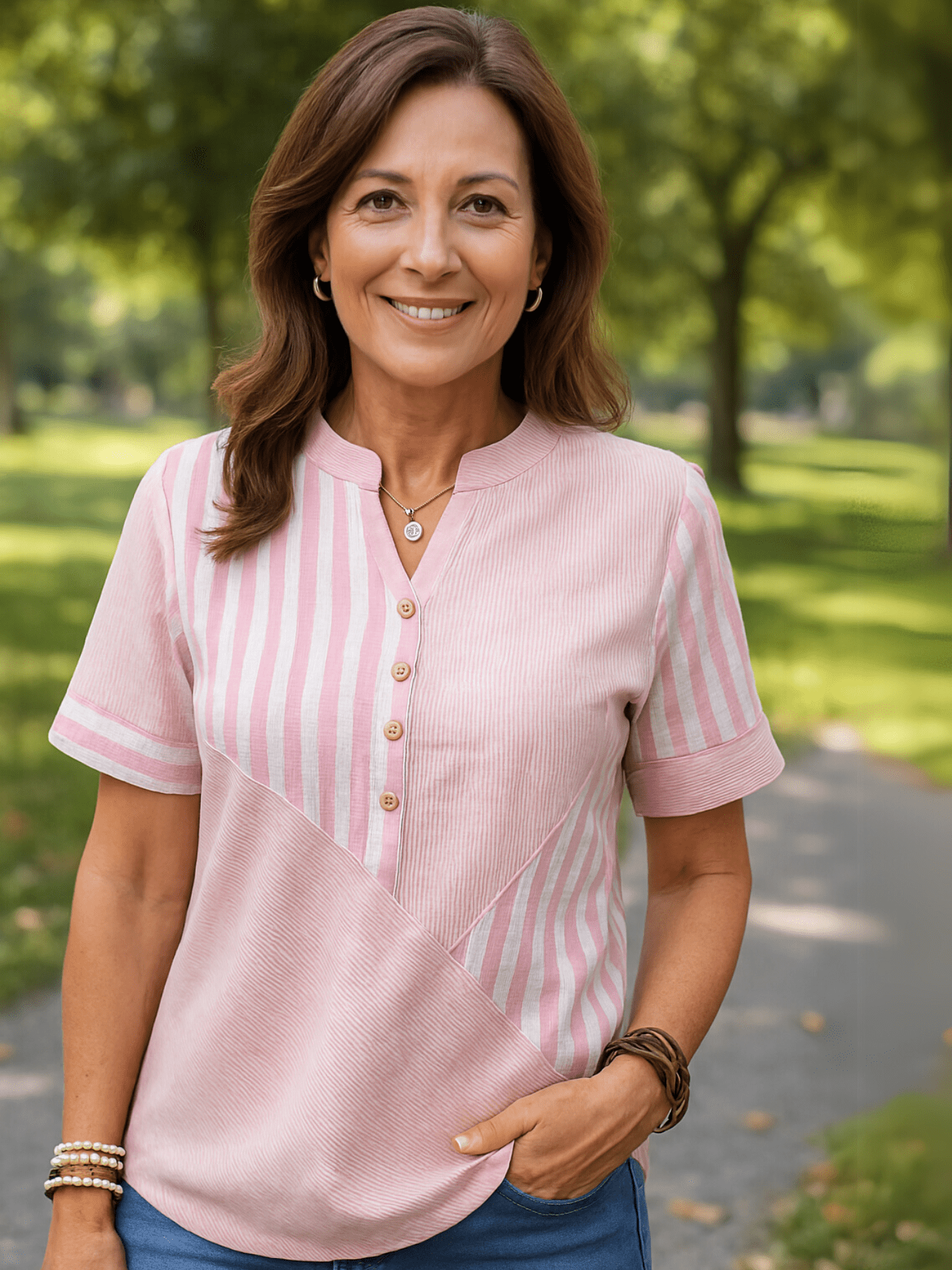 Ariana | Casual Striped Top