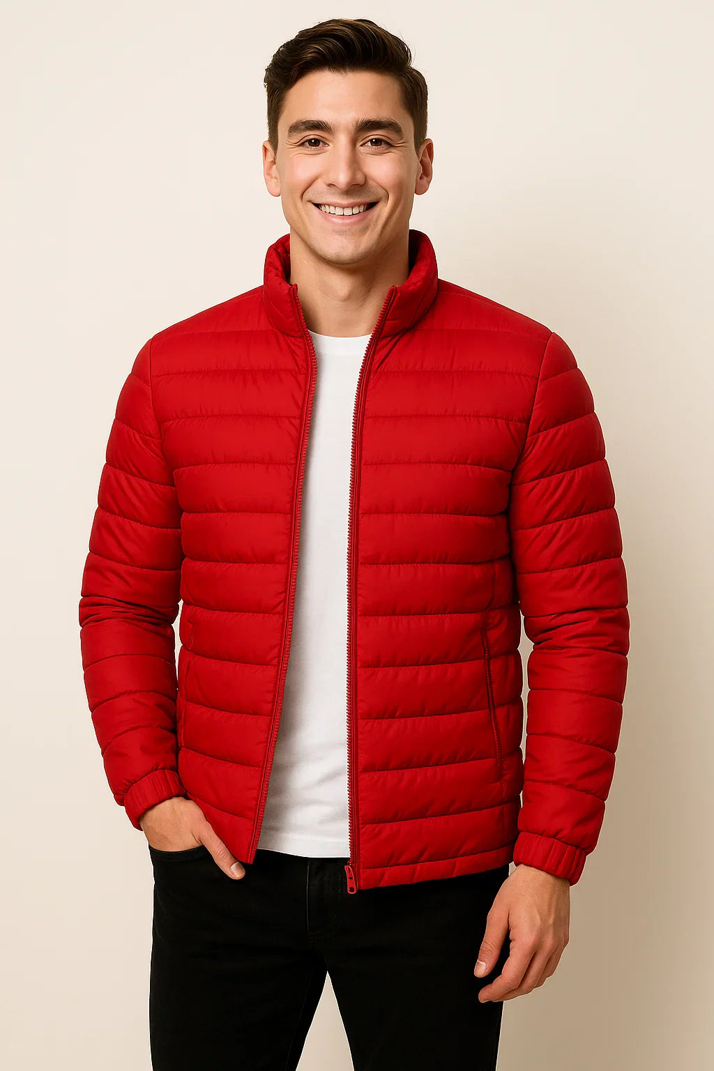 Men's Casual Padded Puffer Jacket