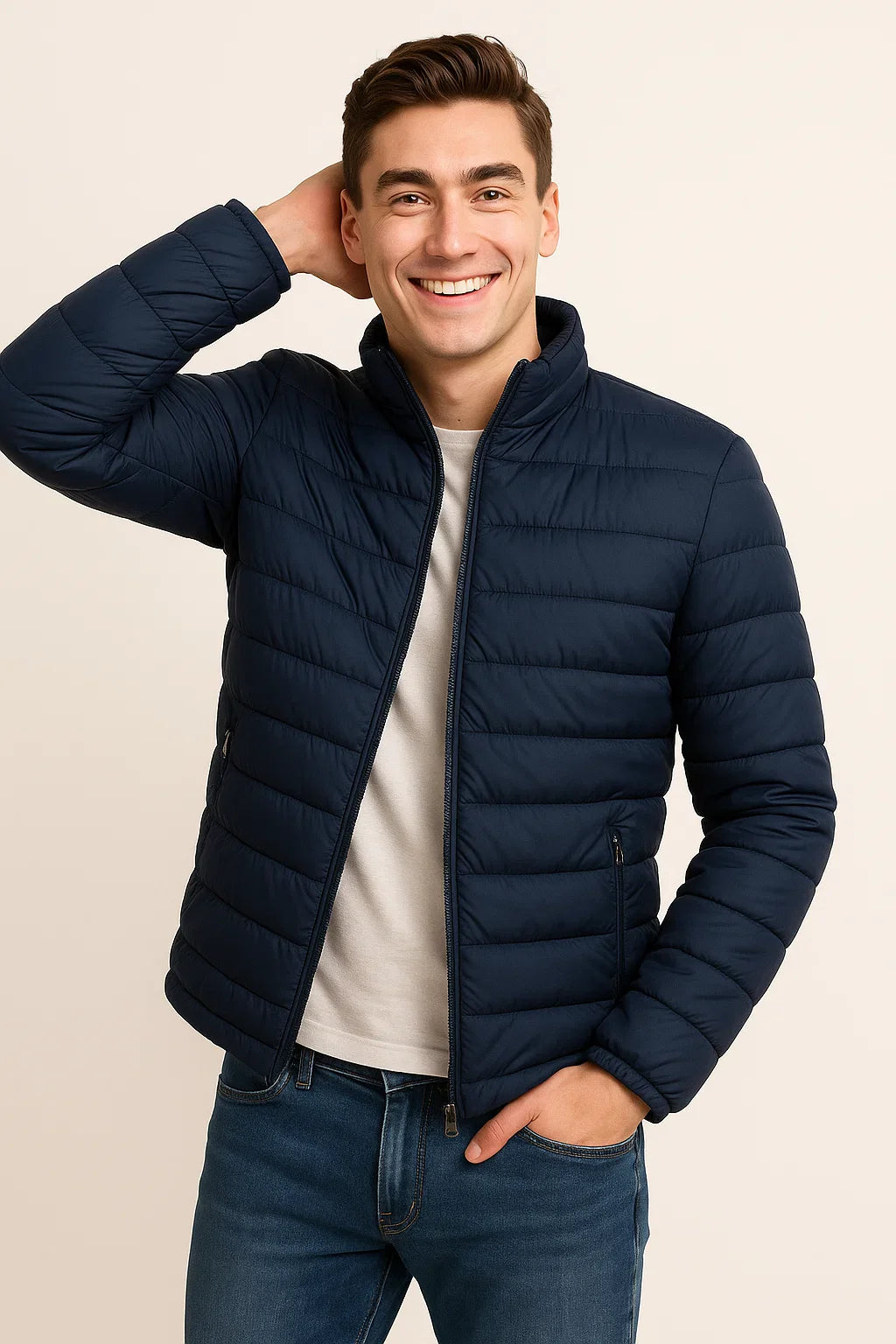 Men's Casual Padded Puffer Jacket