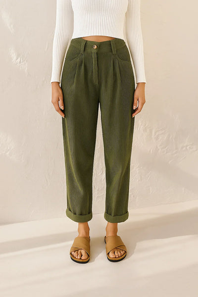 Women's Modern Style Corduroy Loosed Pants