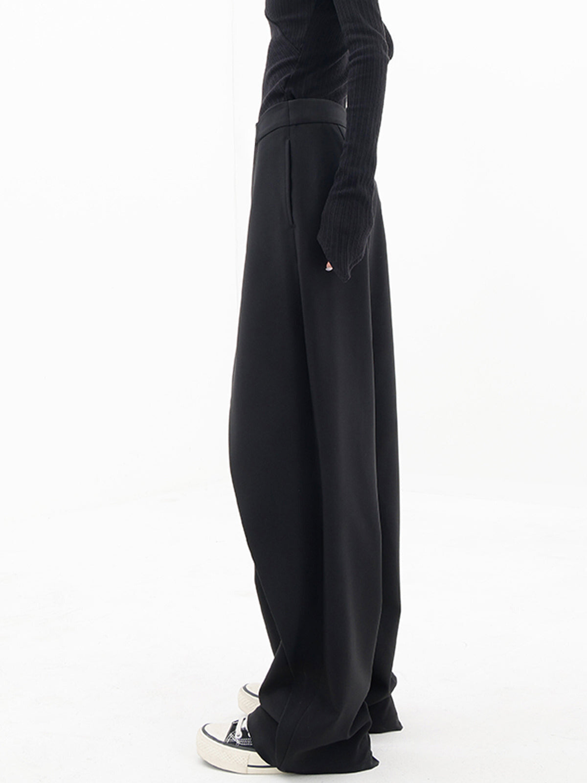 Asymmetric Baggy Trousers for Women