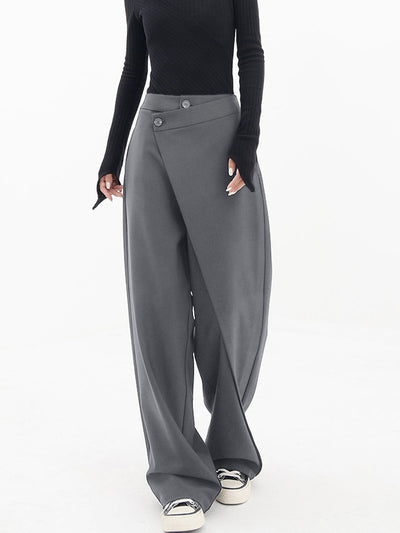 Asymmetric Baggy Trousers for Women