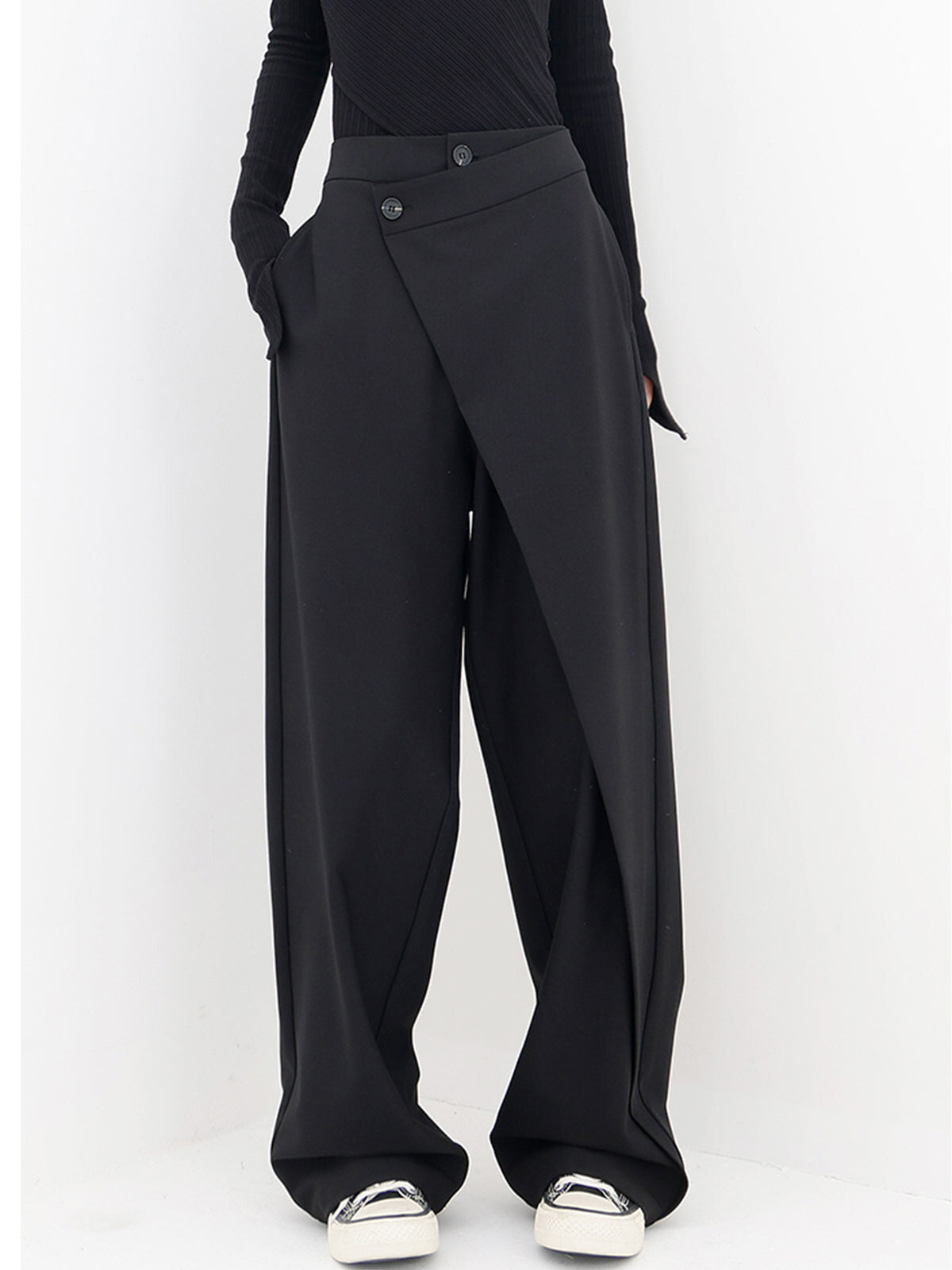 Asymmetric Baggy Trousers for Women