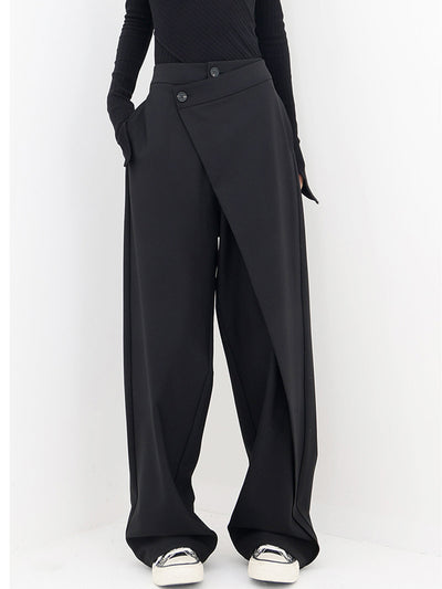 Asymmetric Baggy Trousers for Women