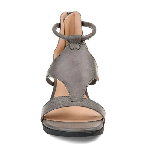Liora | Elegant Wedge Strap Sandals