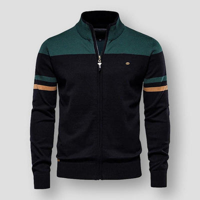 Callen | Retro Zip-Up Track Sweater