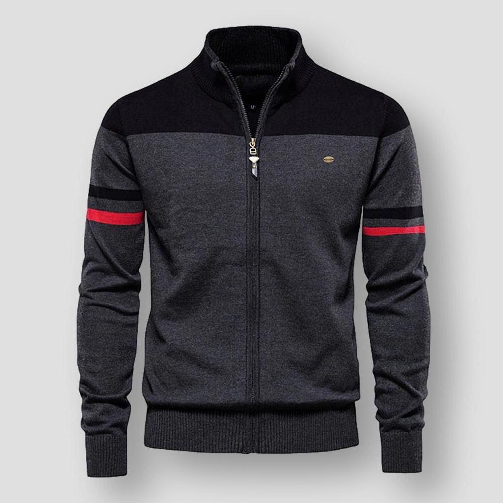 Callen | Retro Zip-Up Track Sweater