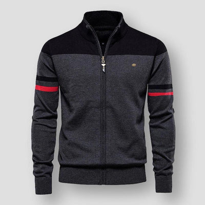 Callen | Retro Zip-Up Track Sweater