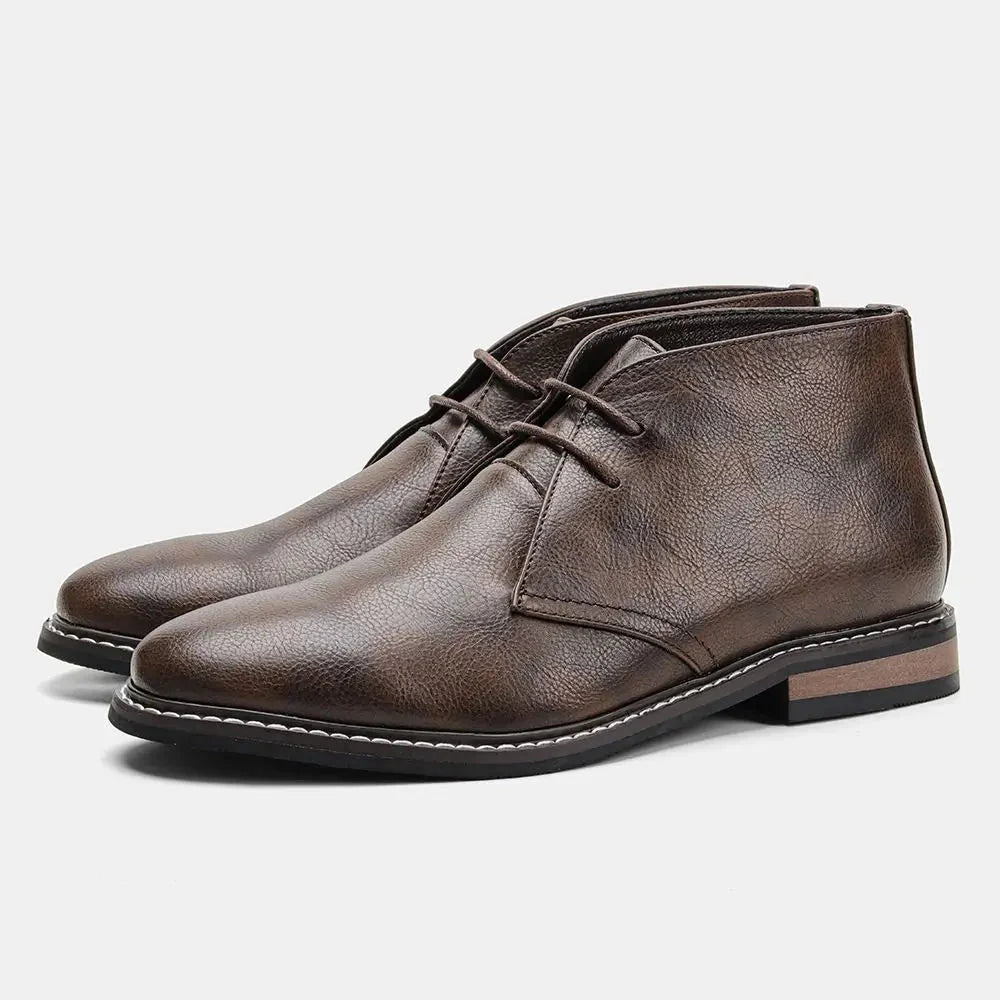 Camden Chukka Faux Leather Boots