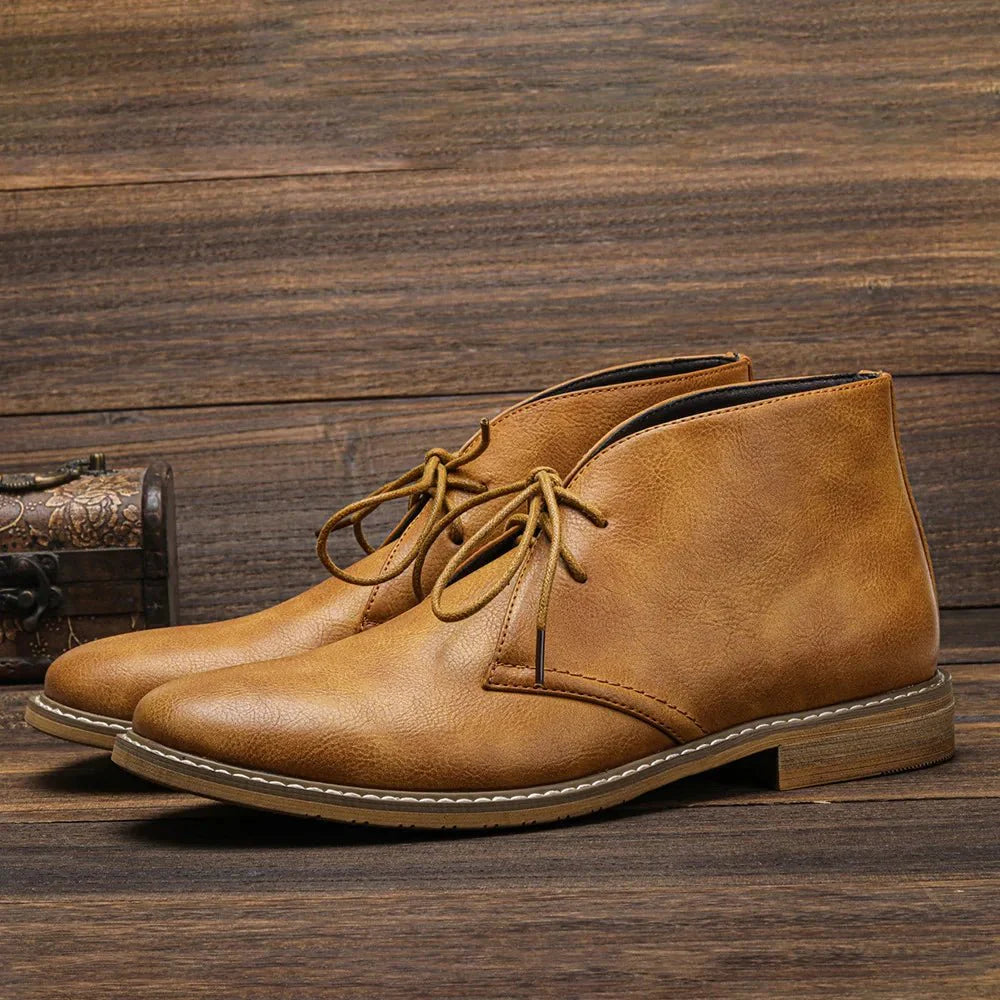 Camden Chukka Faux Leather Boots