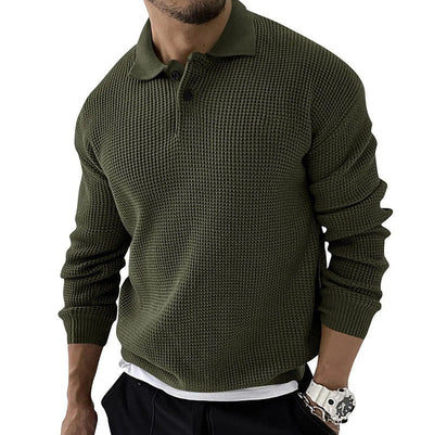 Celmo | Textured Polo-Collar Sweater
