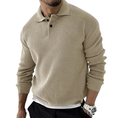 Celmo | Textured Polo-Collar Sweater