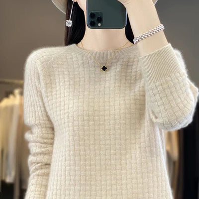 Christina | Classic Textured Knit Sweater