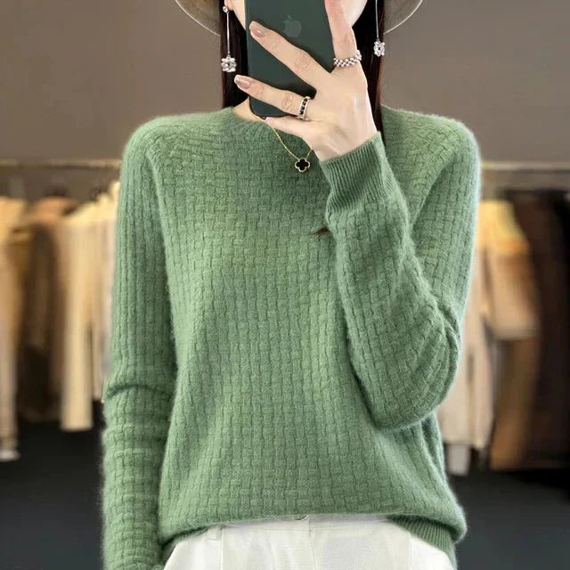 Christina | Classic Textured Knit Sweater