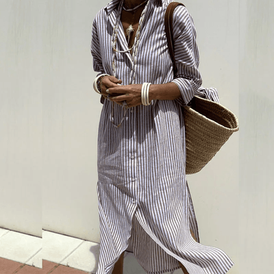 Colbie | Urban Striped Women’s Shirt Dress