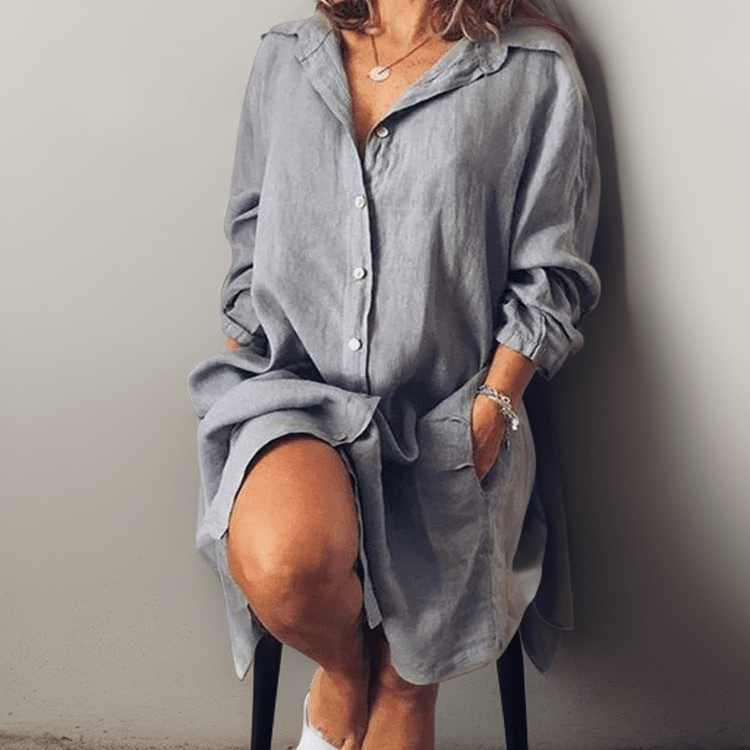 Nola | Casual Shirt Dress