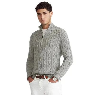 Corven | Quarter-Zip Cable Knit Sweater