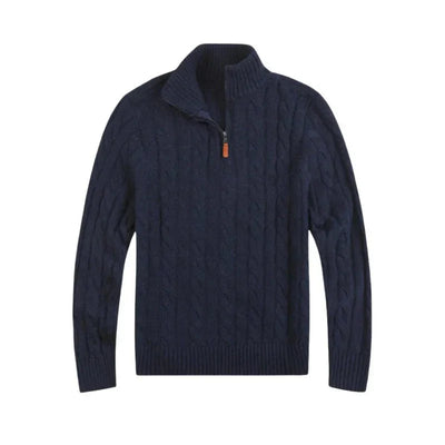 Corven | Quarter-Zip Cable Knit Sweater