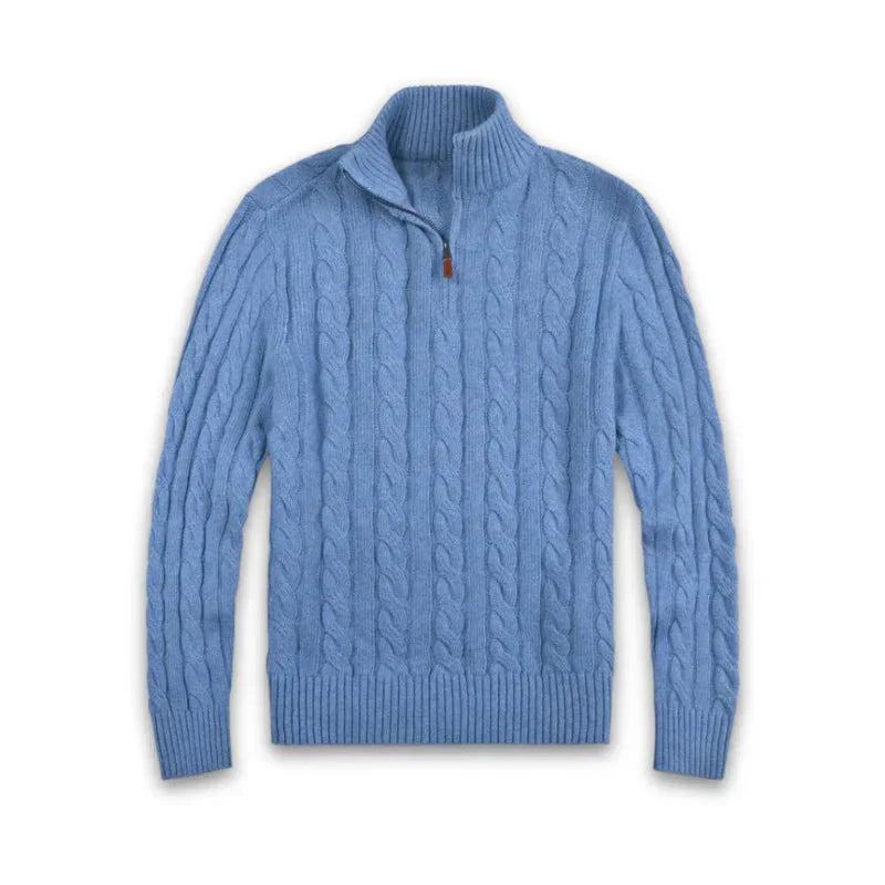 Corven | Quarter-Zip Cable Knit Sweater