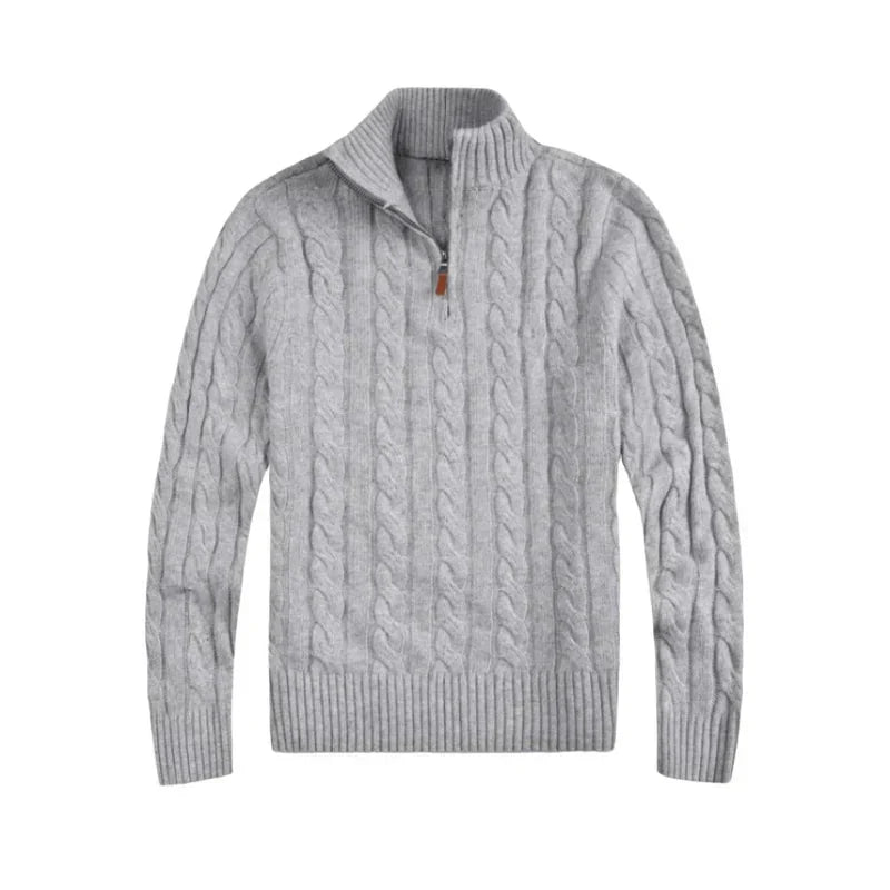 Corven | Quarter-Zip Cable Knit Sweater