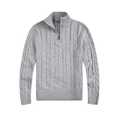 Corven | Quarter-Zip Cable Knit Sweater