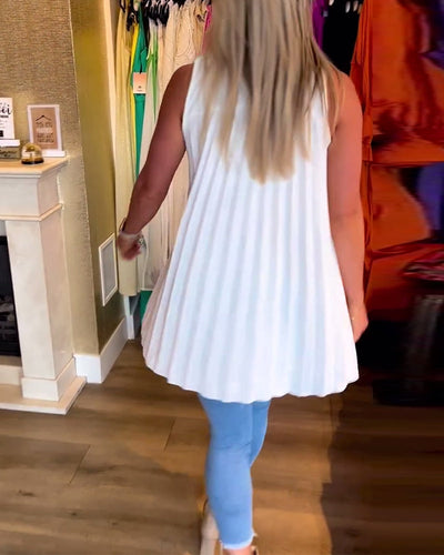 Lynette | Sleeveless High-Low Women’s Blouse