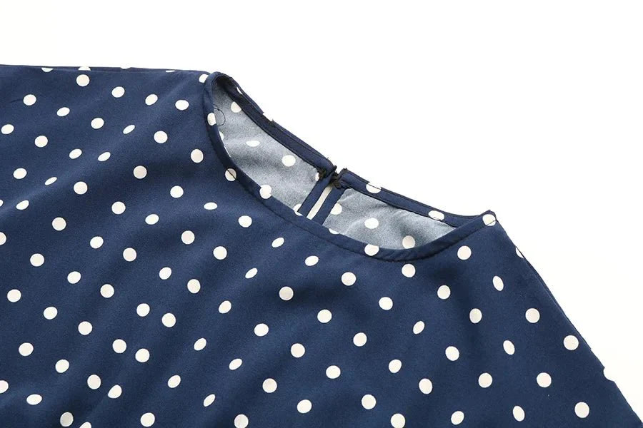 Delfina | Polka Midi Dress