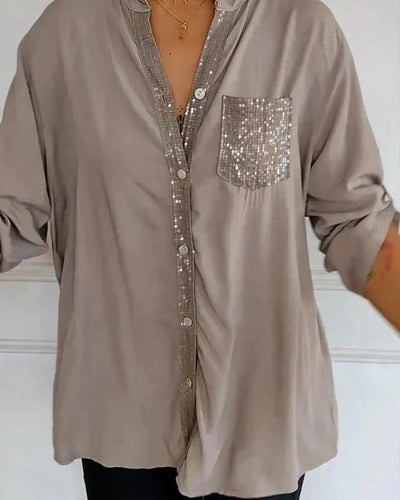 Isabeau | Chic Sequin Detail Blouse