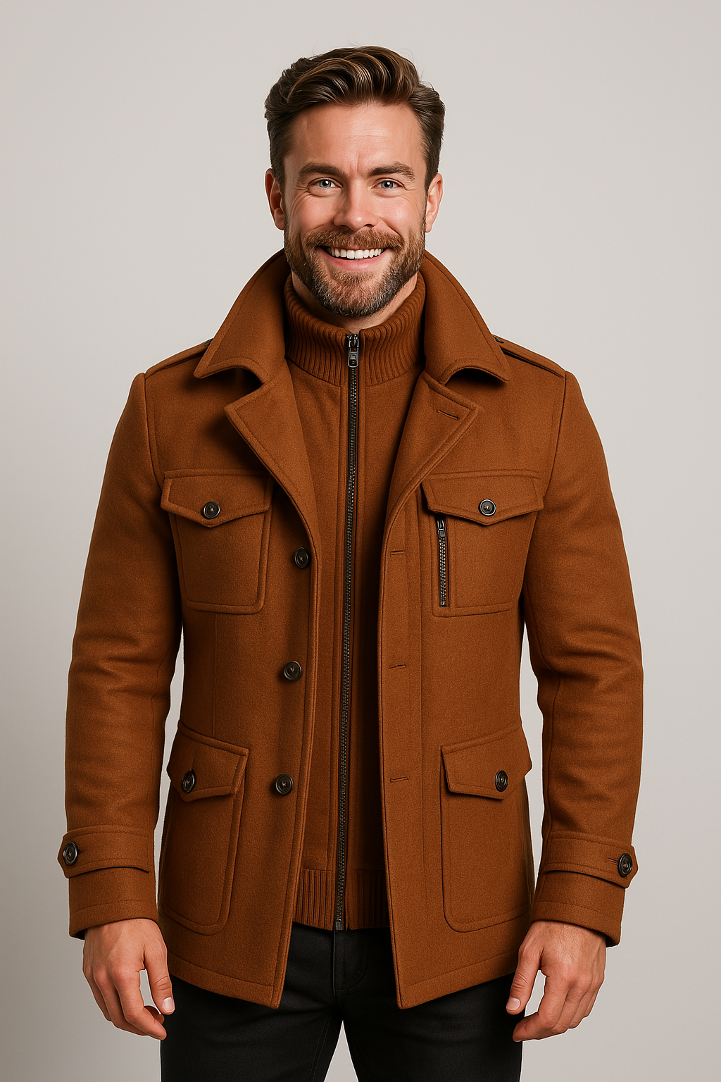 Elegant 2-Piece Men's Jacket