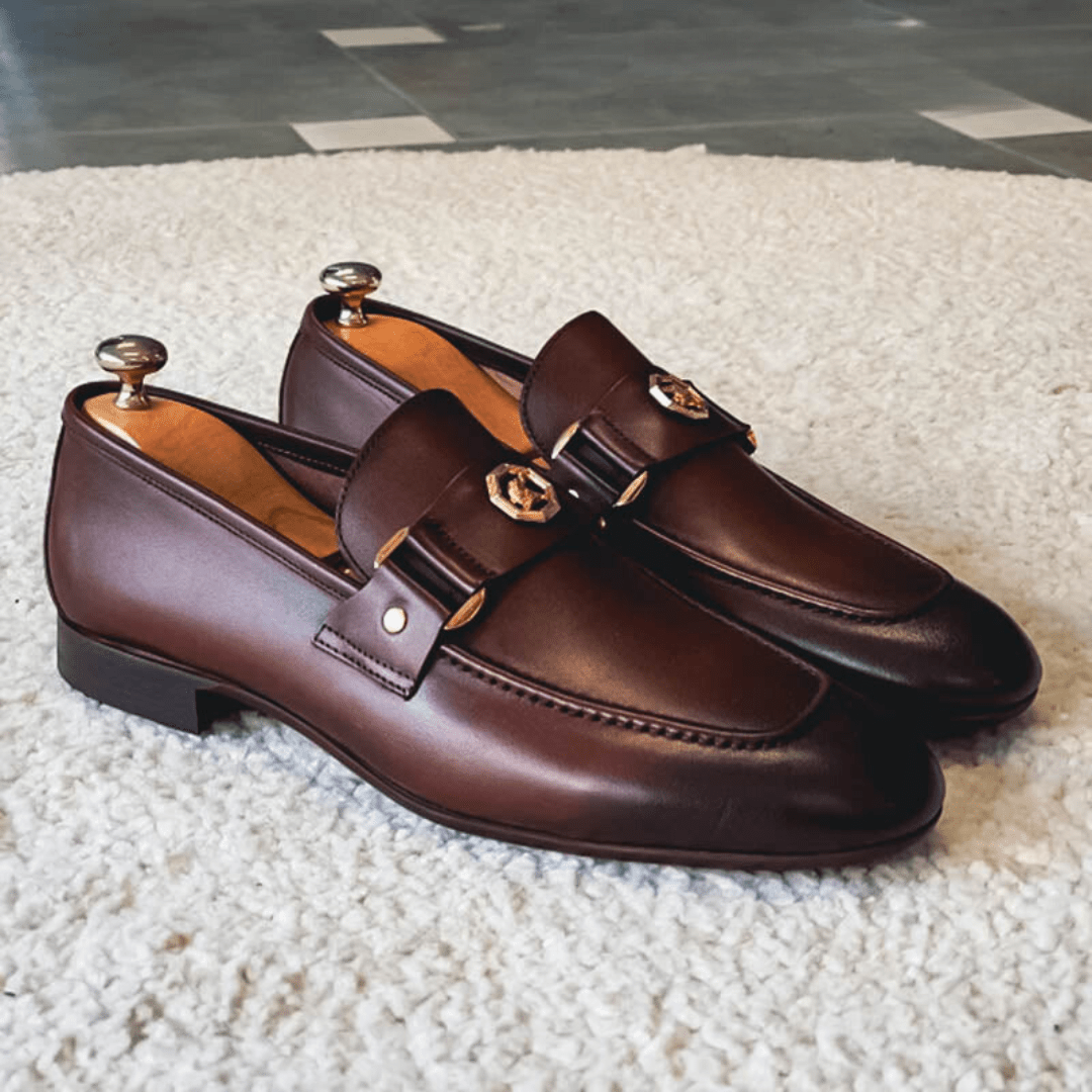 Eli | Classic Faux Leather Loafers