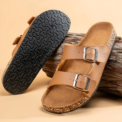 Elias | Double-Strap Slip-On Men’s Sandals