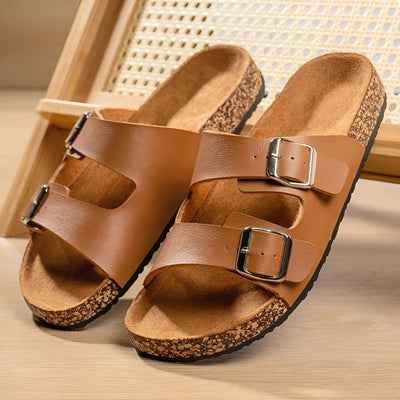 Elias | Double-Strap Slip-On Men’s Sandals