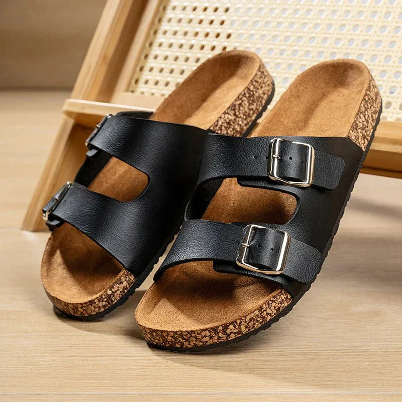 Elias | Double-Strap Slip-On Men’s Sandals