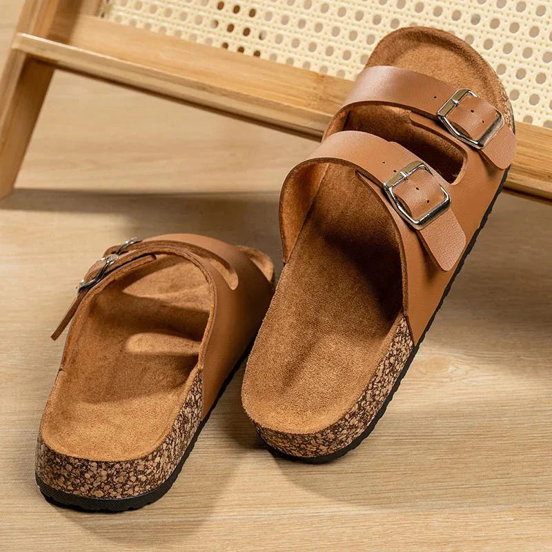 Elias | Double-Strap Slip-On Men’s Sandals