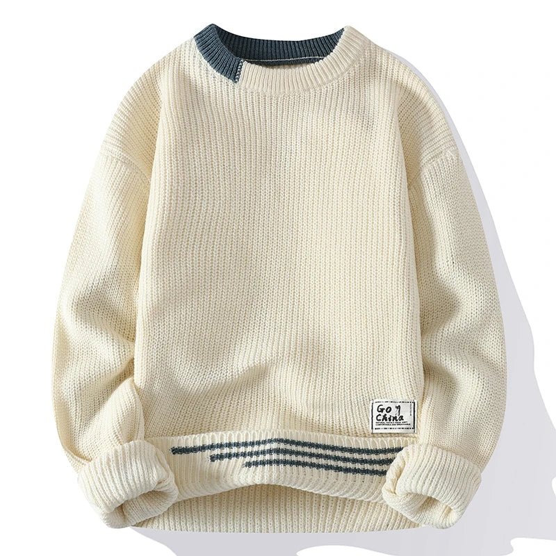 Emric | Contrast-Trim Knit Pullover