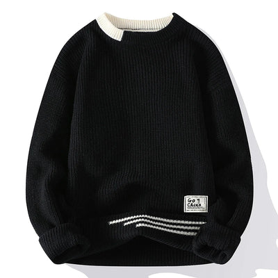 Emric | Contrast-Trim Knit Pullover