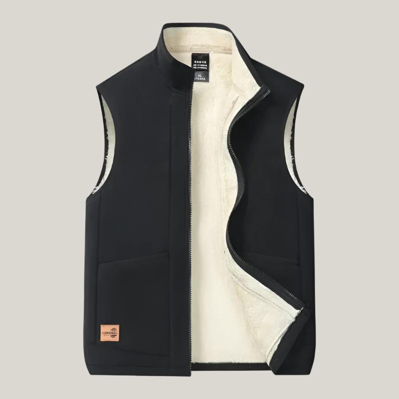 Fleece Gilet | Sleeveless men's vest with fleece lining