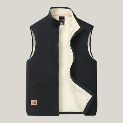 Fleece Gilet | Sleeveless men's vest with fleece lining