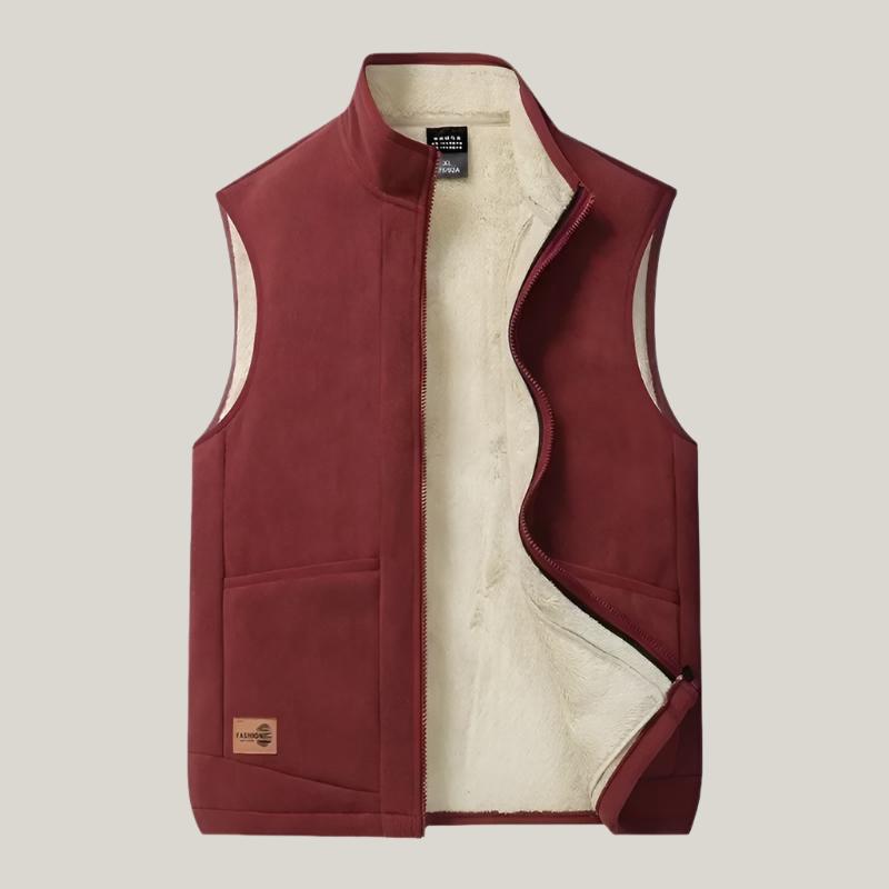 Fleece Gilet | Sleeveless men's vest with fleece lining