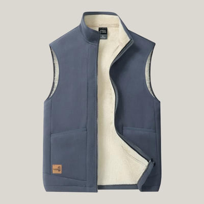 Fleece Gilet | Sleeveless men's vest with fleece lining