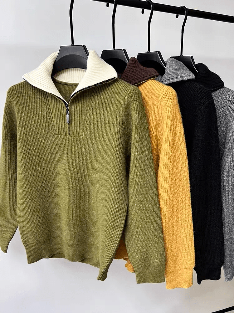 Gianni | Half-Zip Ribbed Men’s Sweater