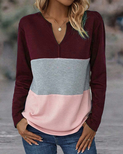 Grace | Striped V-neck Top