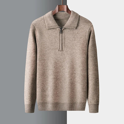 Harvey | Elegant Quarter-Zip Knit Sweater