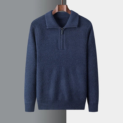 Harvey | Elegant Quarter-Zip Knit Sweater