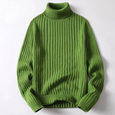 Julian | Minimalist Ribbed Turtleneck Sweater